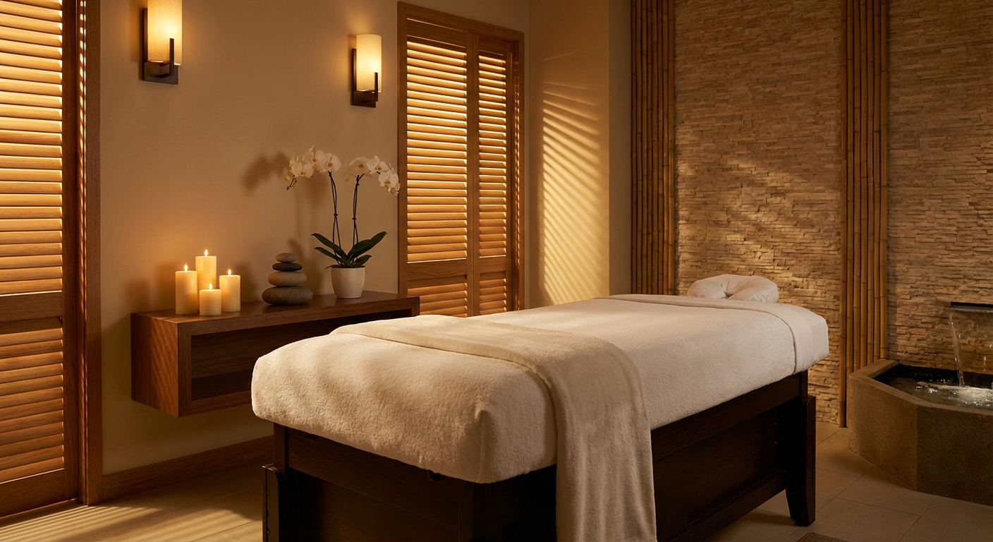 Spa wellness treatment room